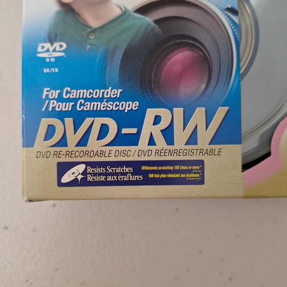JVC DVD-RW 60 Min 2.8GB/Go‎ Set of 10 - NEW SEALED